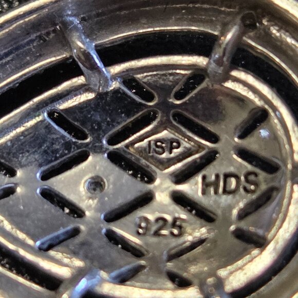 Sterling Silver 925 Filigree Teardrop Earrings, HDS Stamped (Helzberg) - Picture 4 of 6